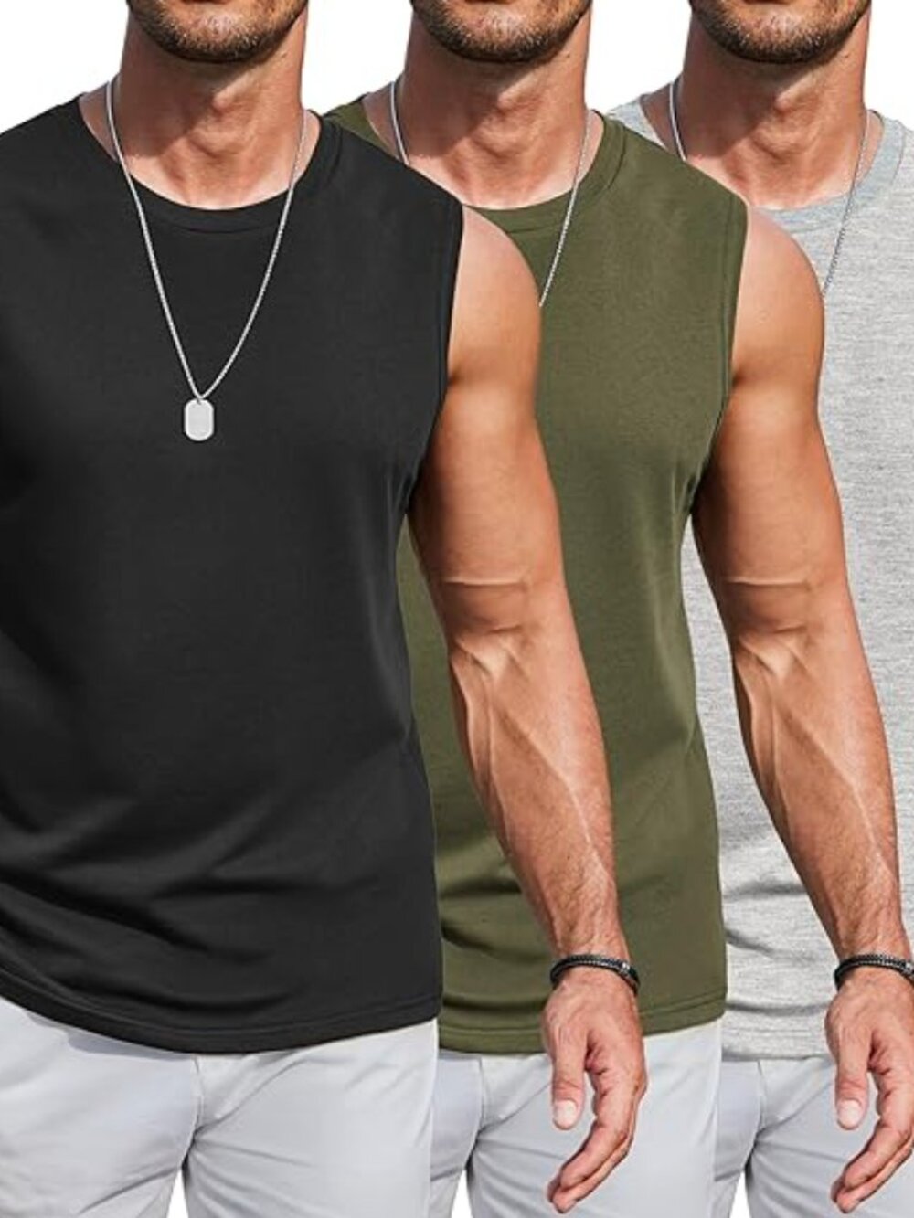 Coofandy Men Tank Tops Fit Sleeveless Workout Skirts For Men | Lightweight